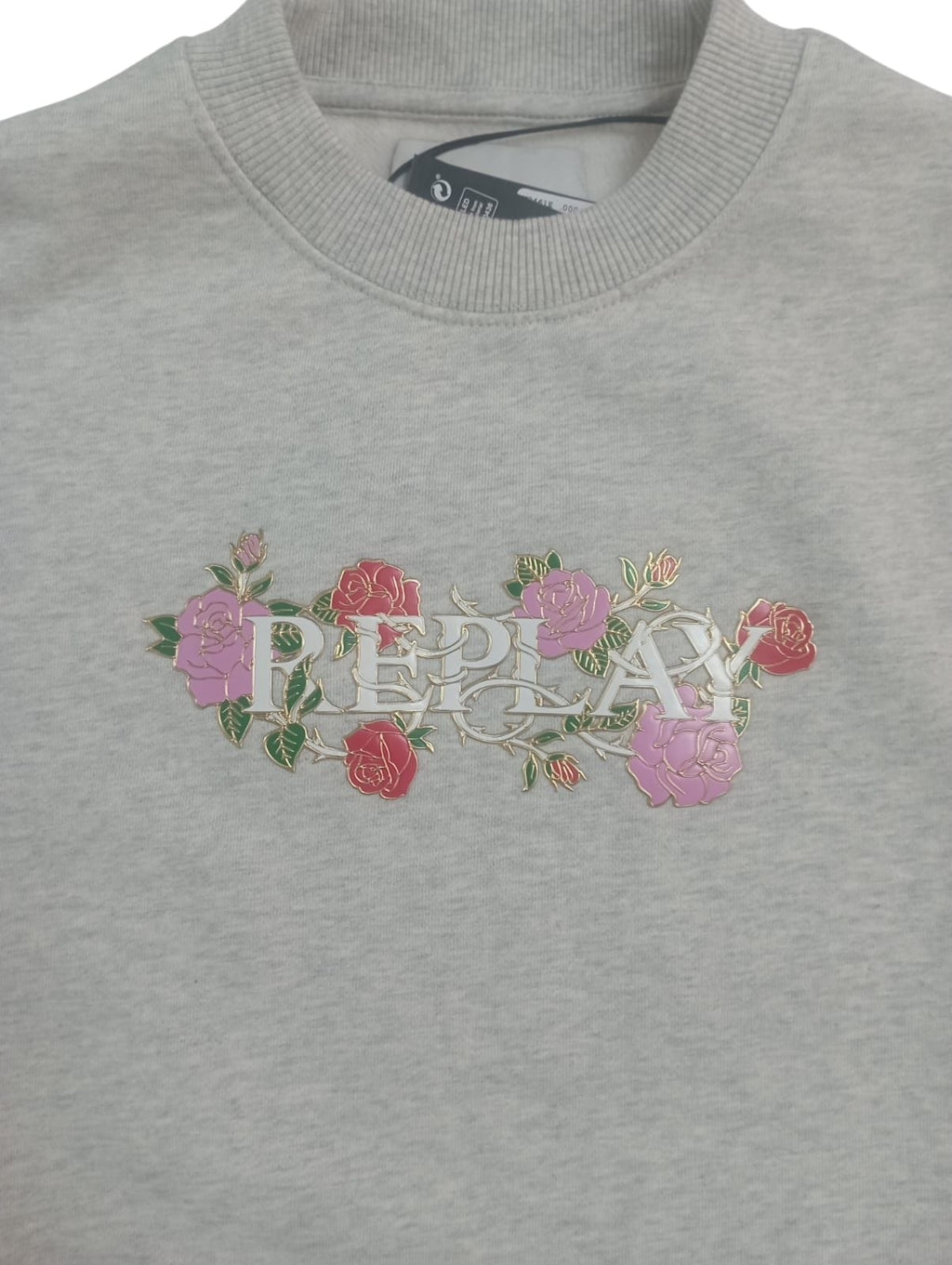 Felpa Replay con disegno floreale