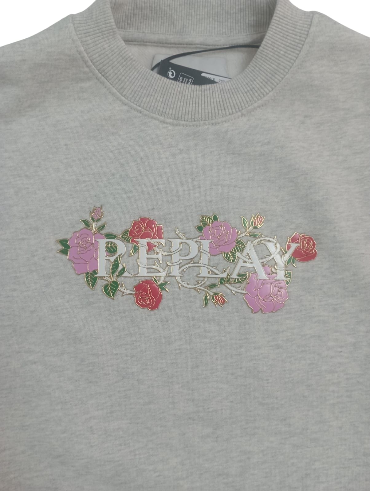 Felpa Replay con disegno floreale